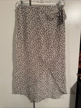 A&F Leopard Cover up Skirt NWT